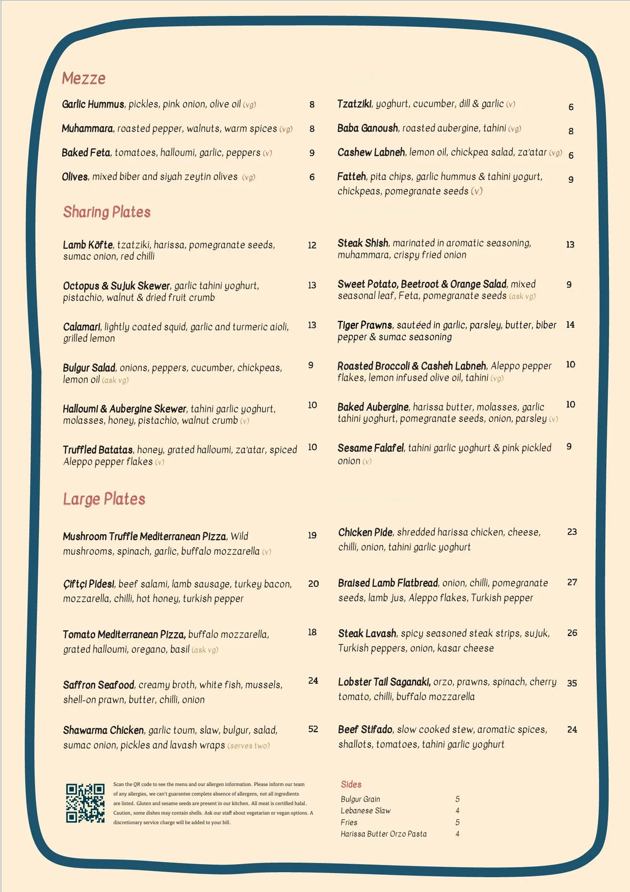 Gallio menu, page 2