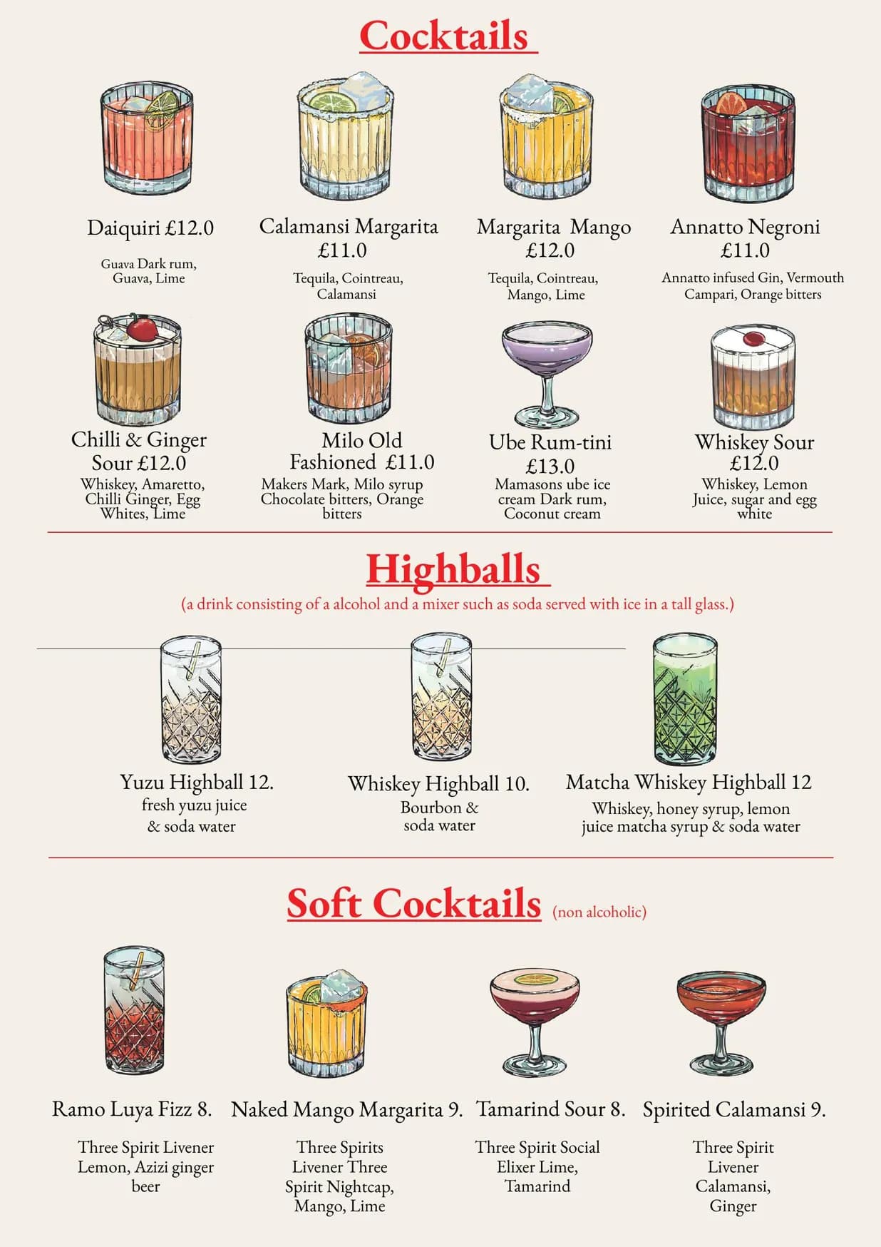 Ramo menu, page 1