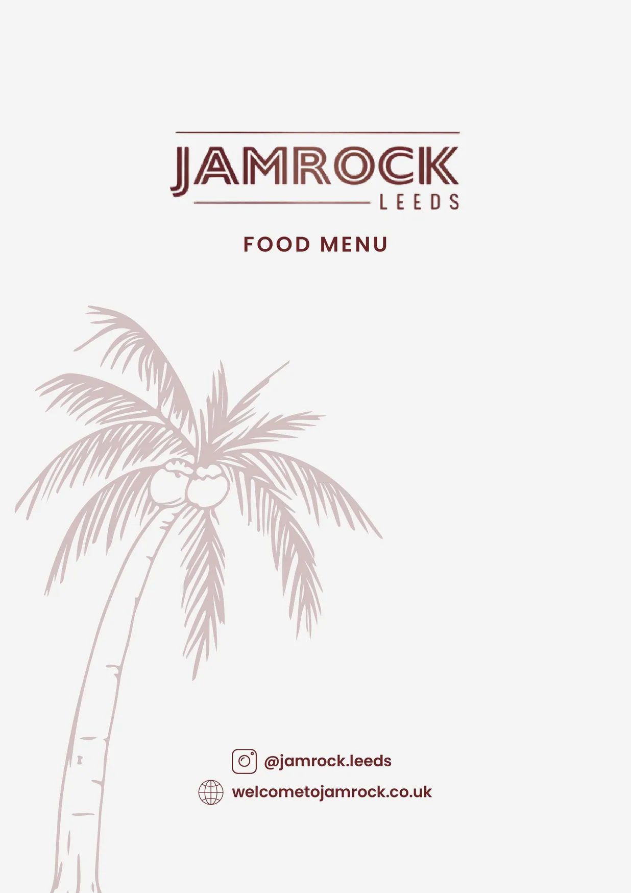 Jamrock menu, page 1