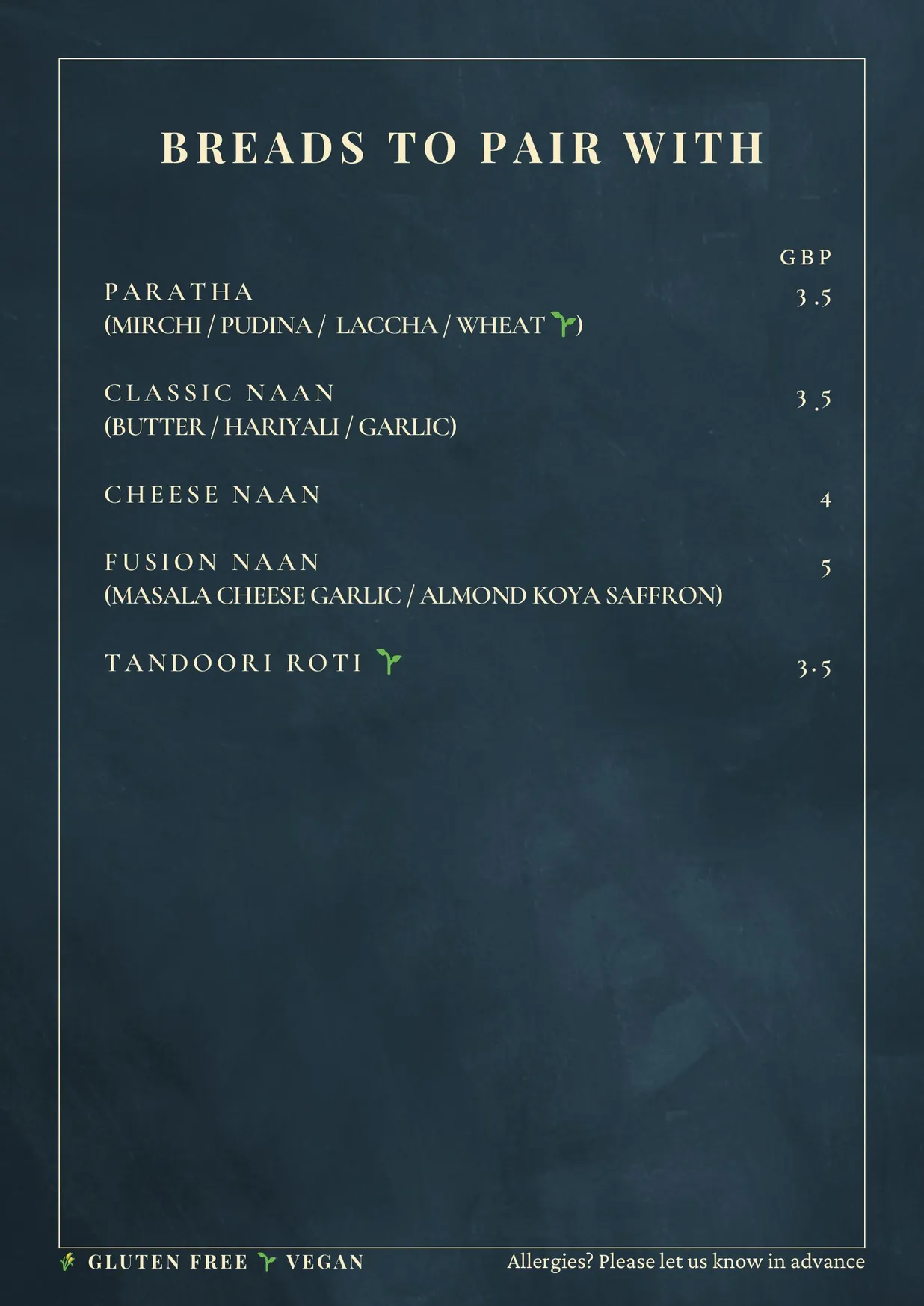Mezwaani menu, page 13