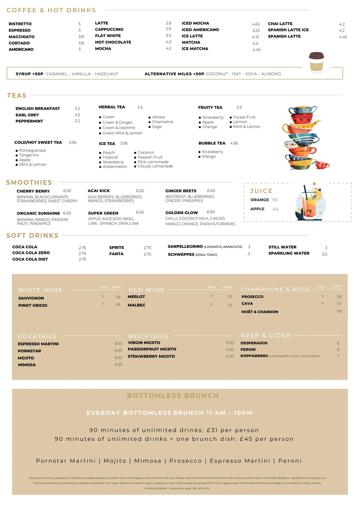 Brunch & Co menu, page 2
