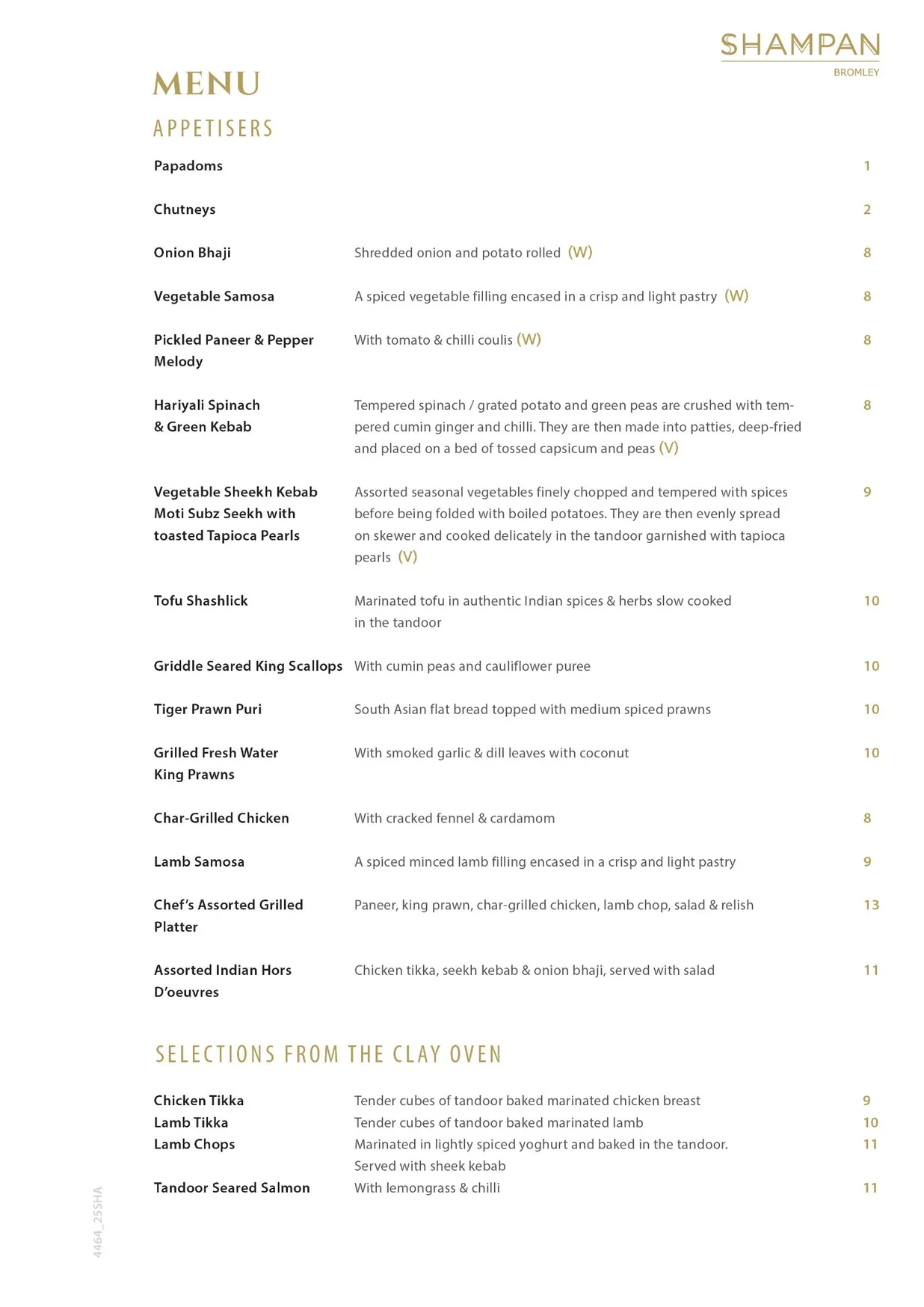 Shampan Bromley menu, page 2