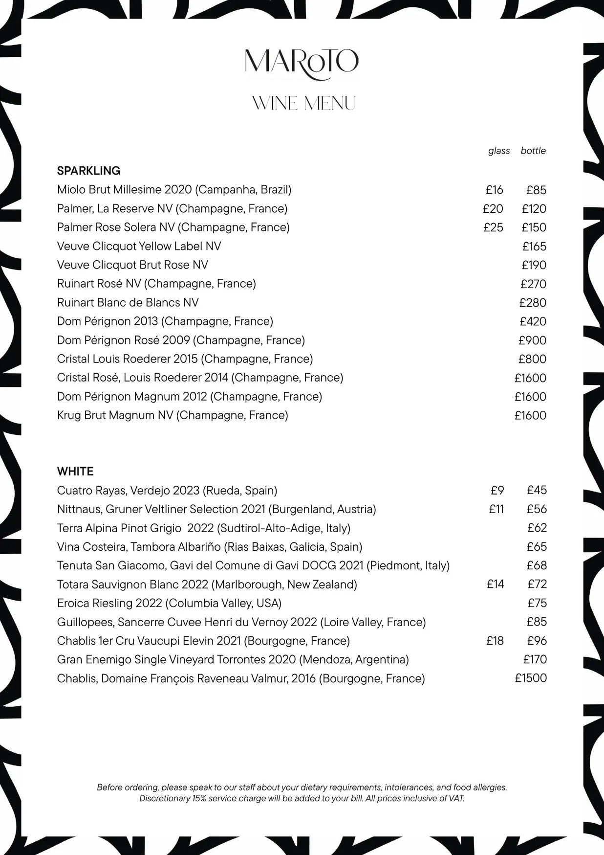 Maroto menu, page 5