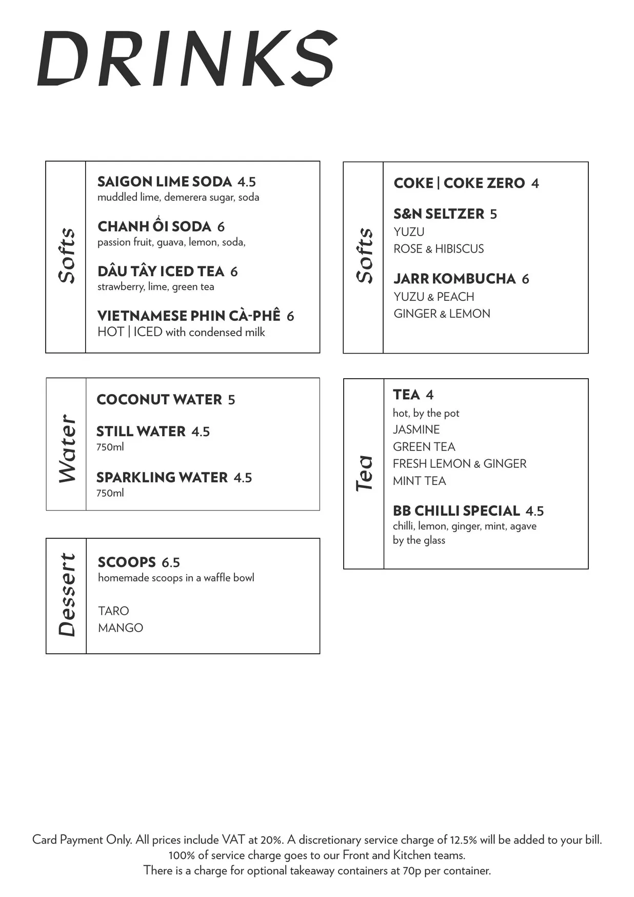 Bánh Bánh Peckham menu, page 3