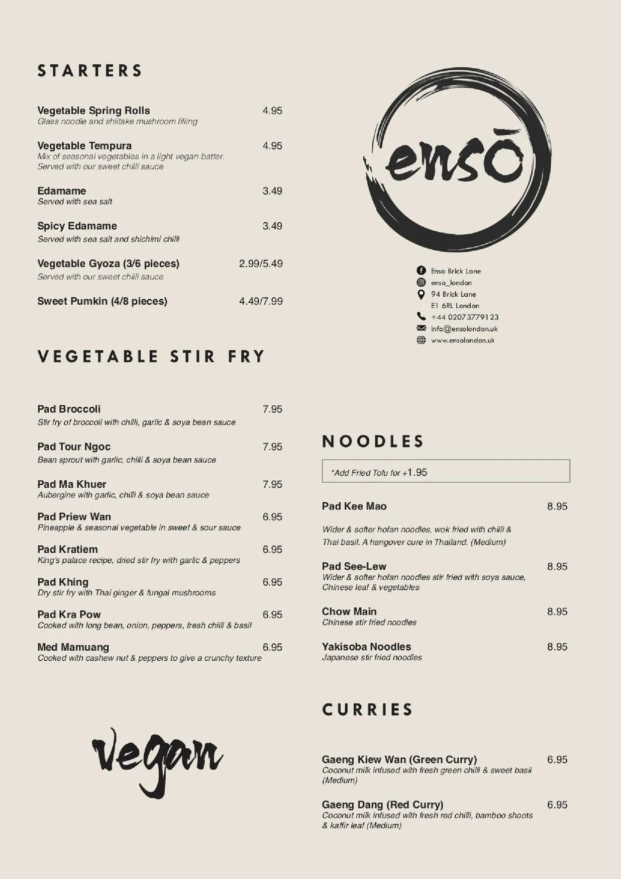 Ensō menu, page 5
