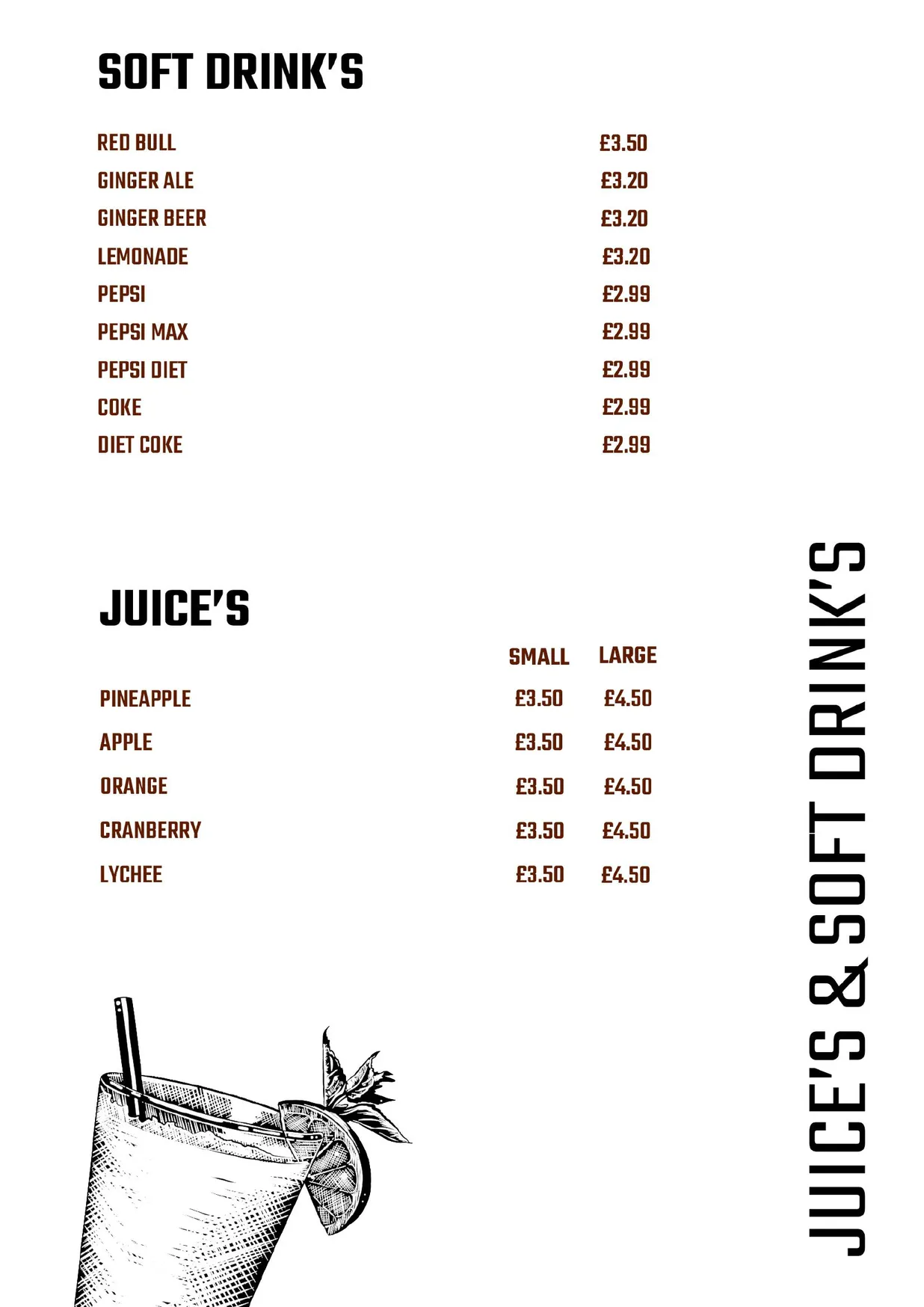 Bug and Barrell menu, page 10