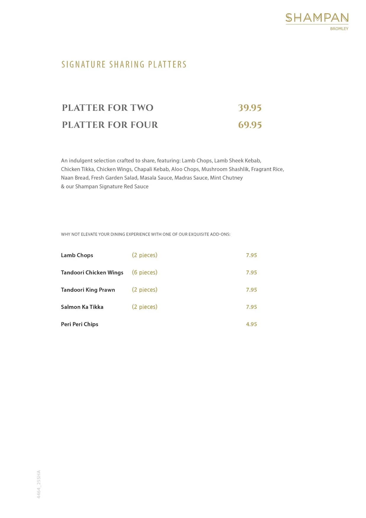 Shampan Bromley menu, page 7