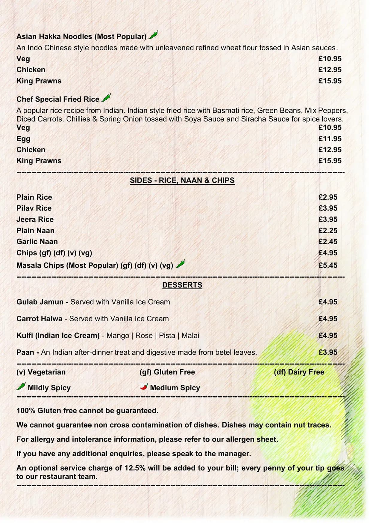 Maaya menu, page 4