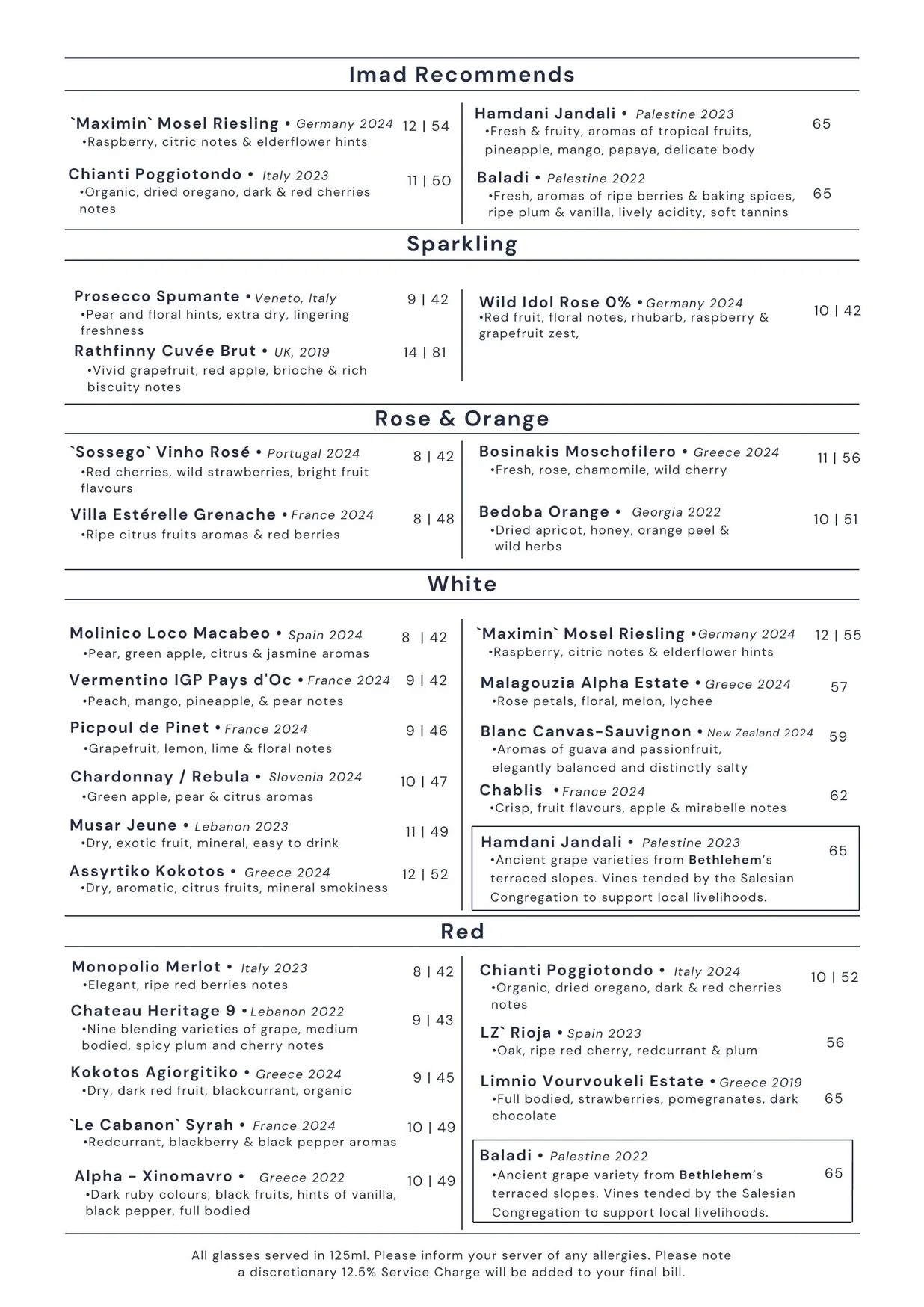 Imad's Syrian Kitchen menu, page 6