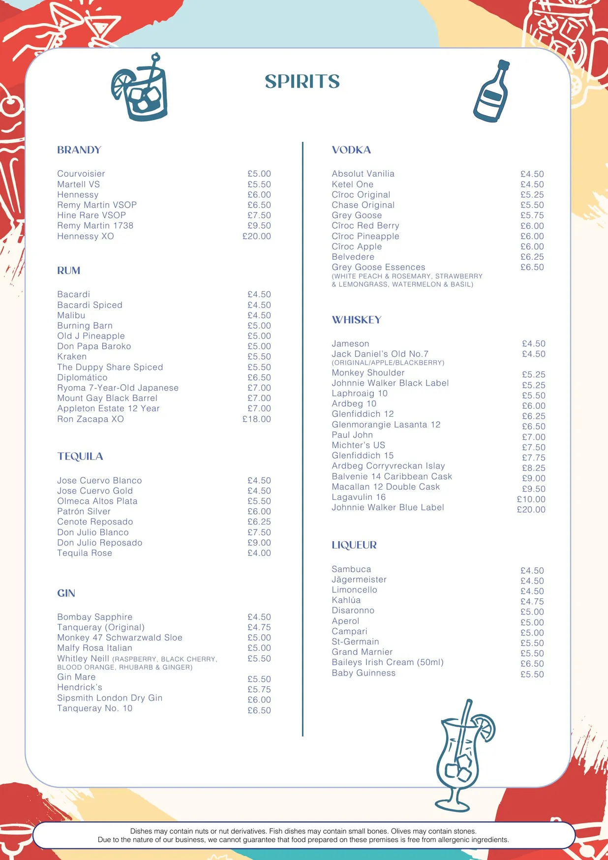 The Rolling Mill menu, page 10
