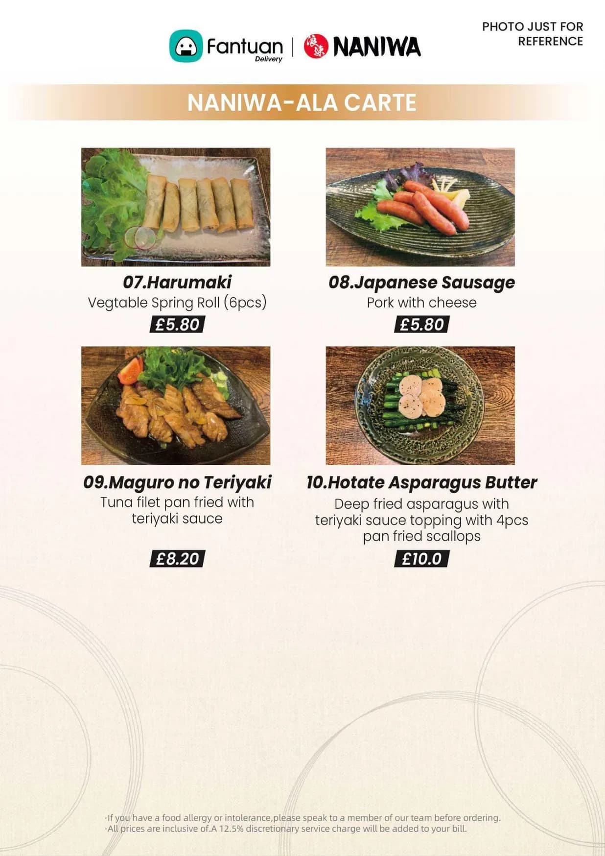 Naniwa Japanese Restaurant menu, page 3
