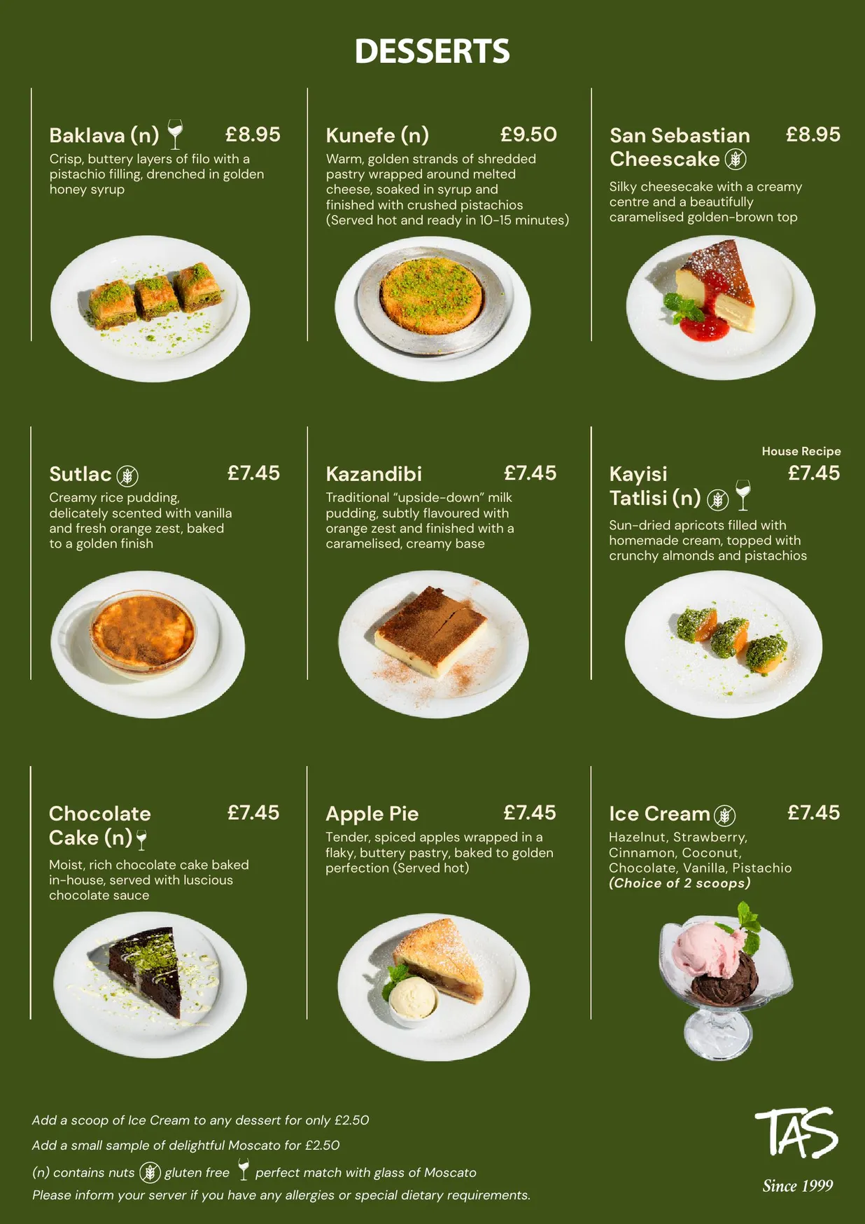 TAS Bloomsbury menu, page 4