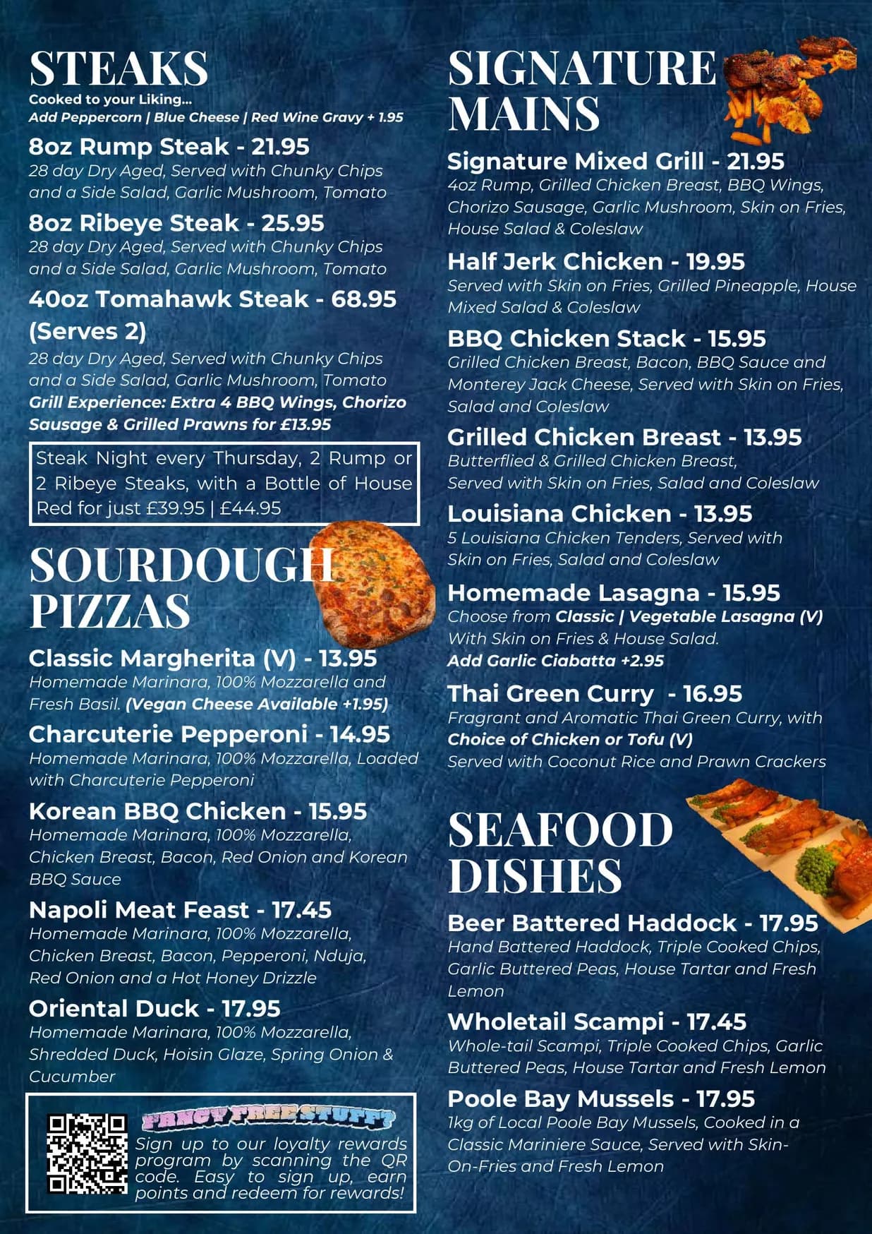 Street Corner Bar & Restaurant menu, page 3