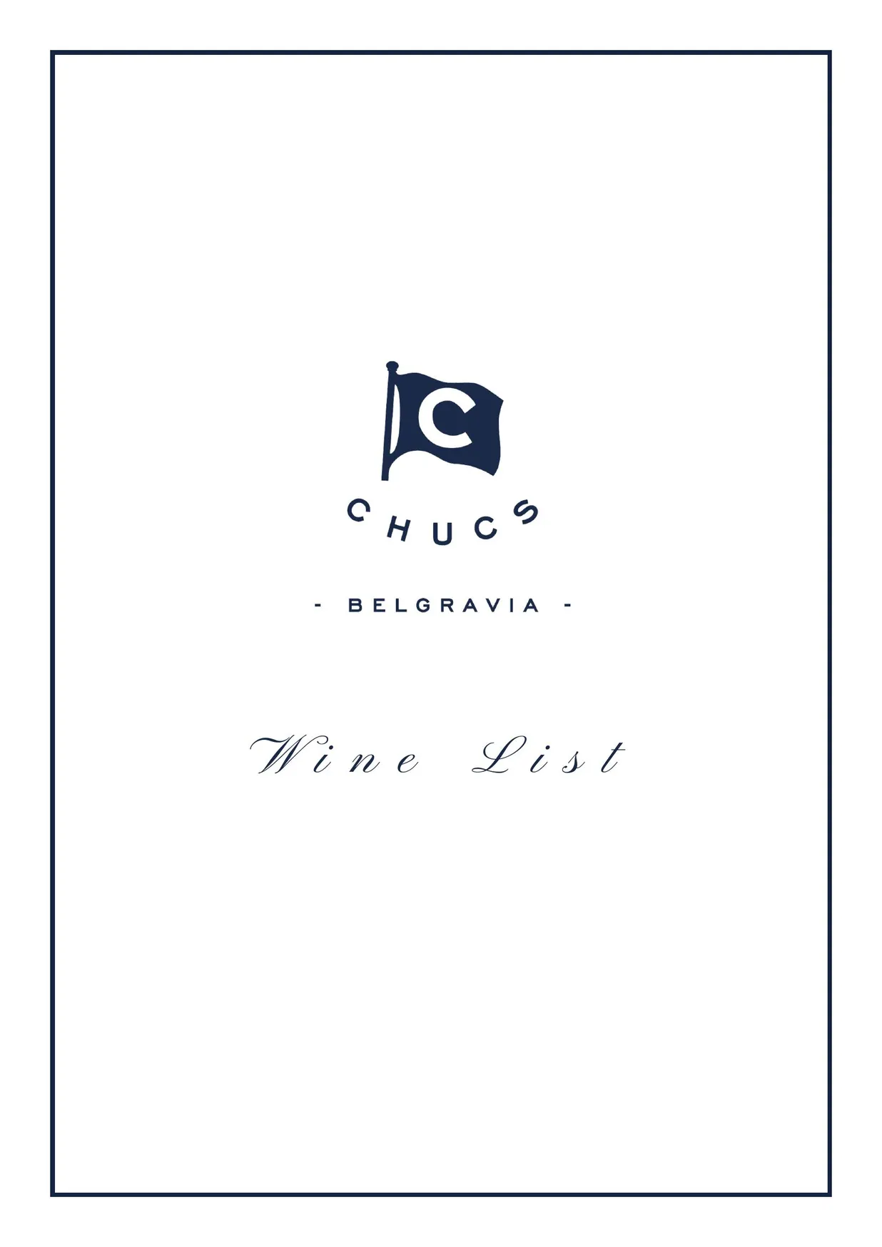 Chucs Belgravia menu, page 3