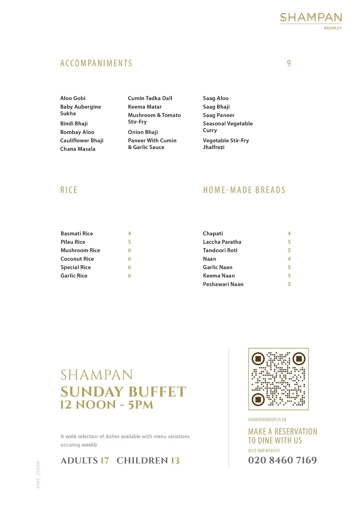 Shampan Bromley menu, page 6