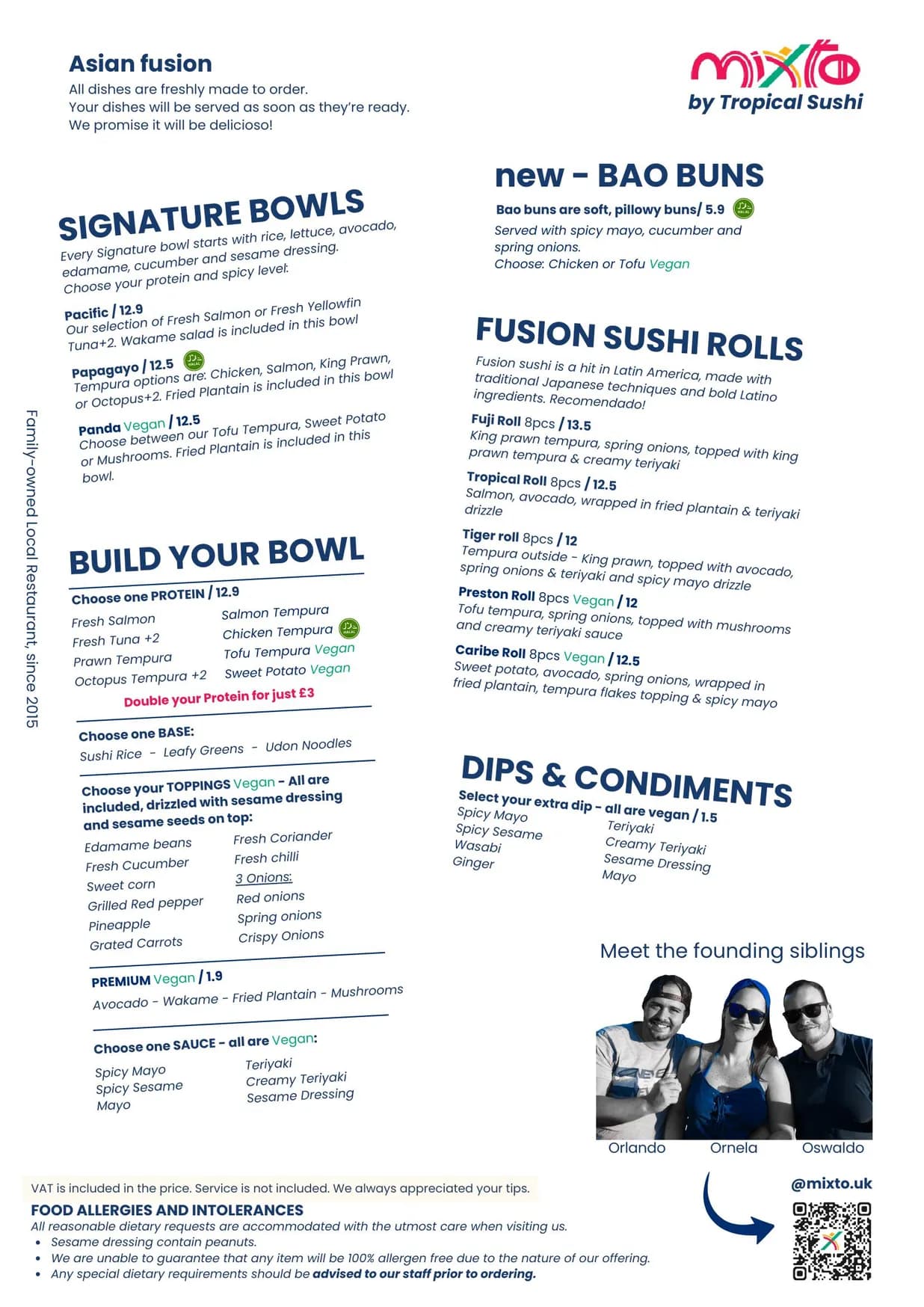 Mixto! menu, page 2