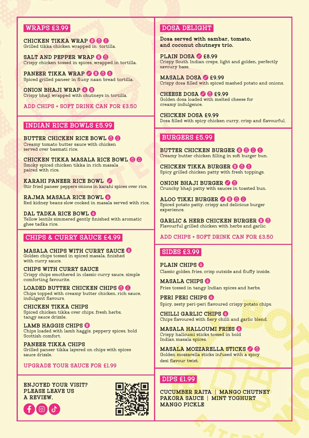 Bell Bottom Eatery menu, page 2