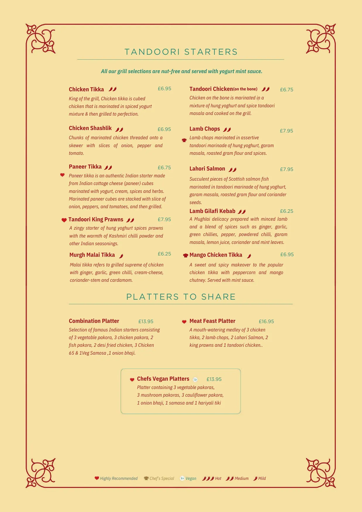 Ashoka Southside menu, page 3