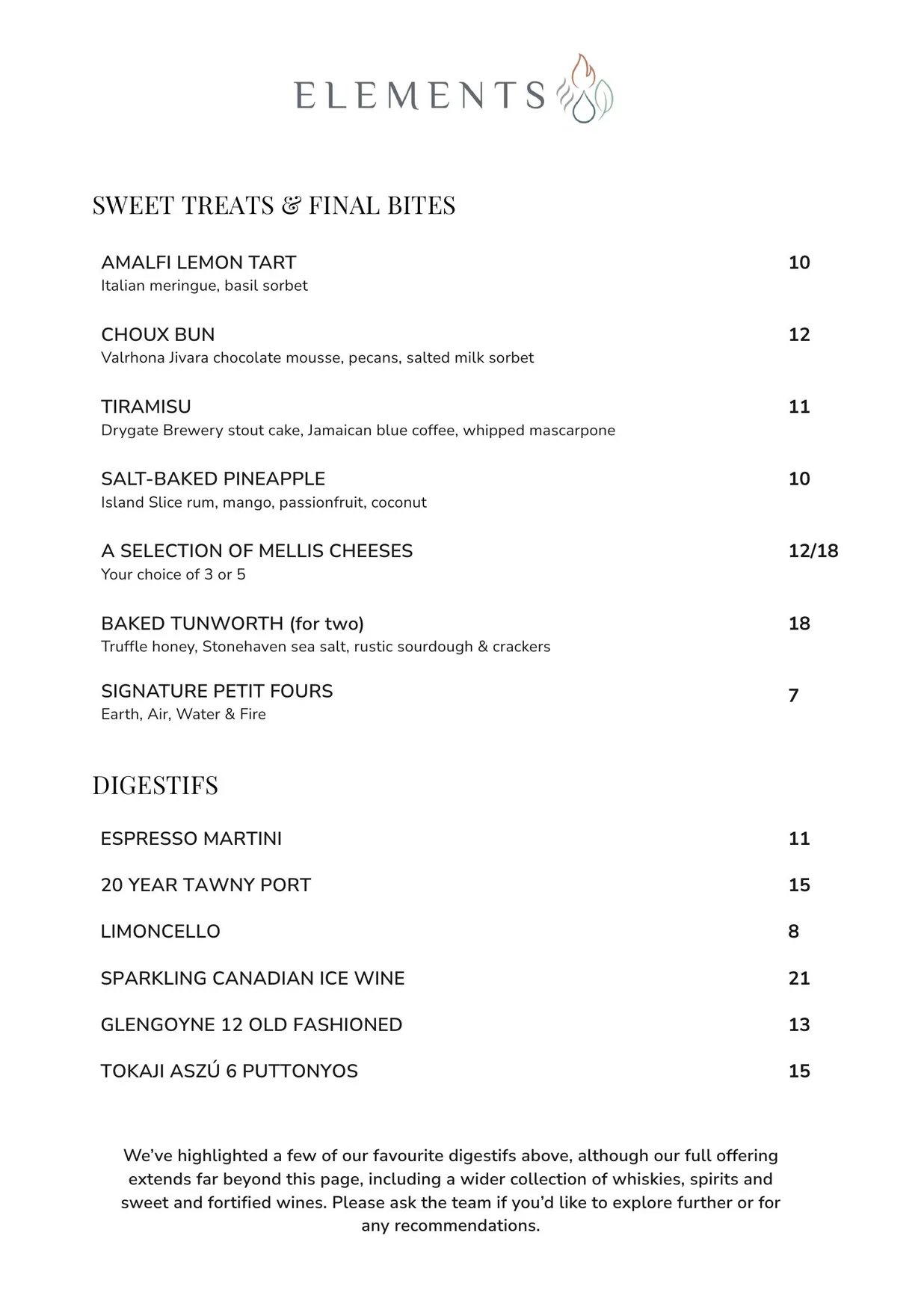 Elements menu, page 4