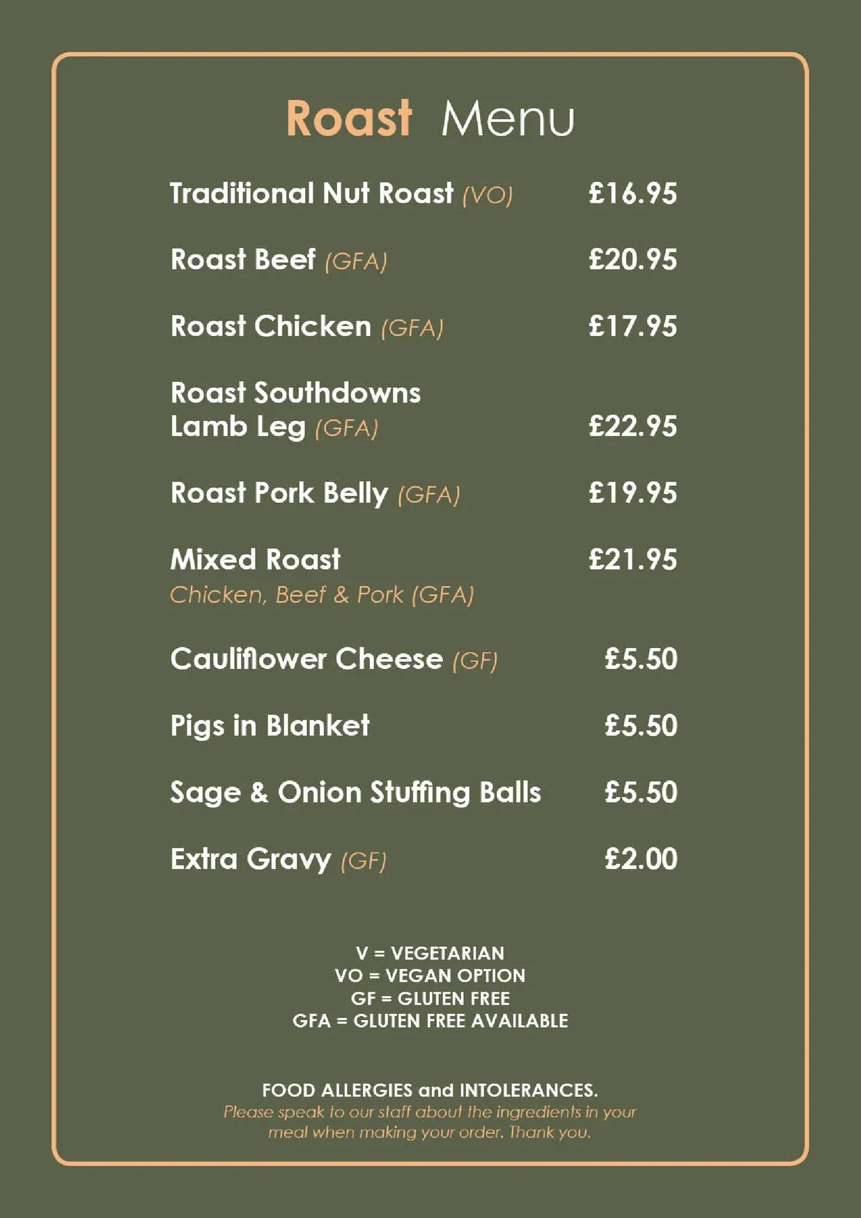 La Piazza menu, page 4