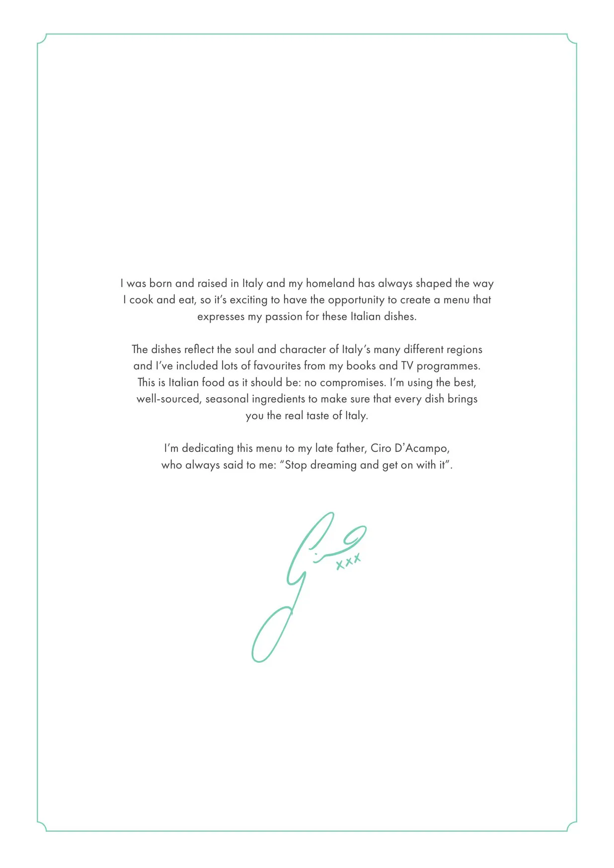 Gino D'Acampo Manchester menu, page 2