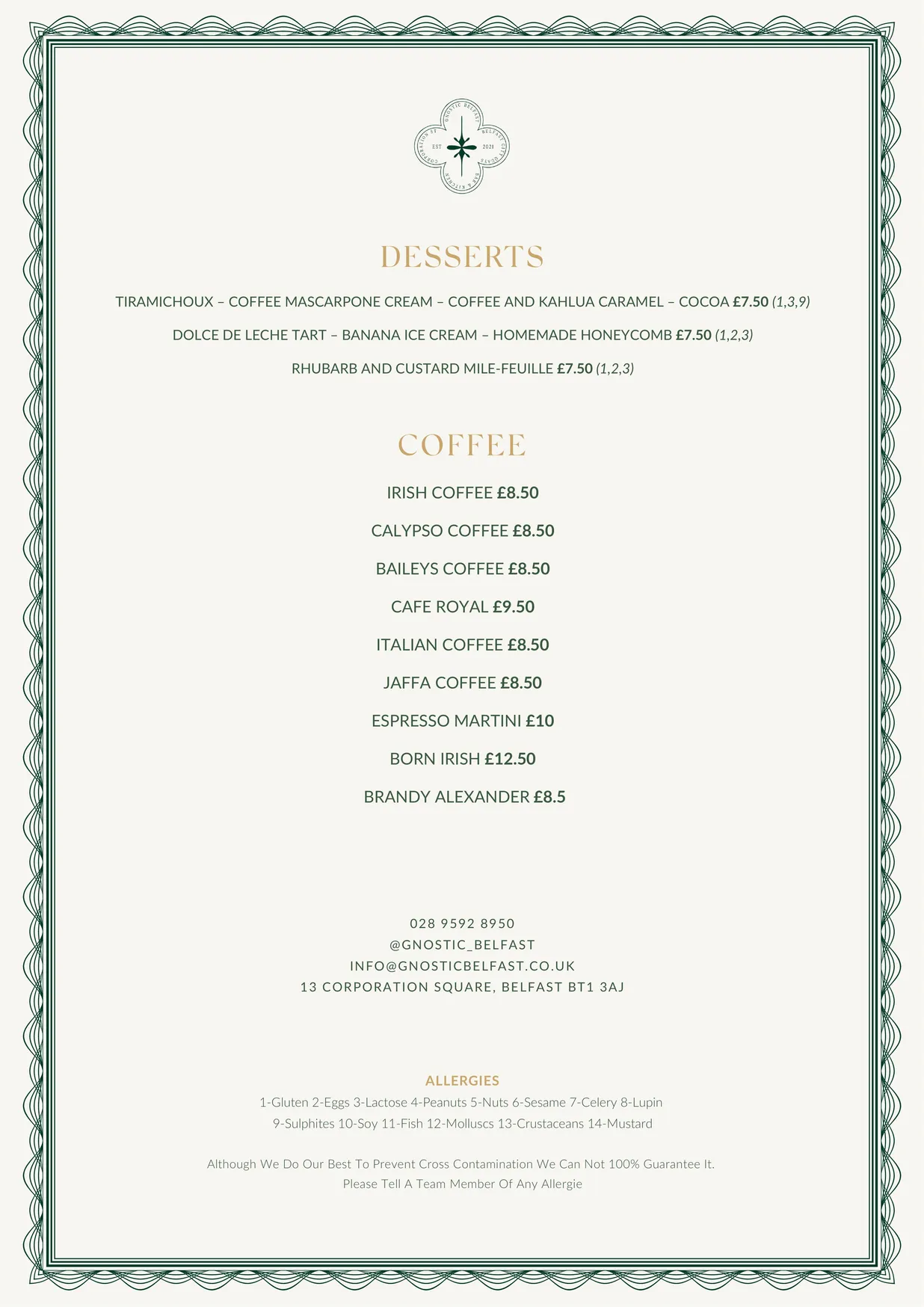 Gnostic menu, page 2