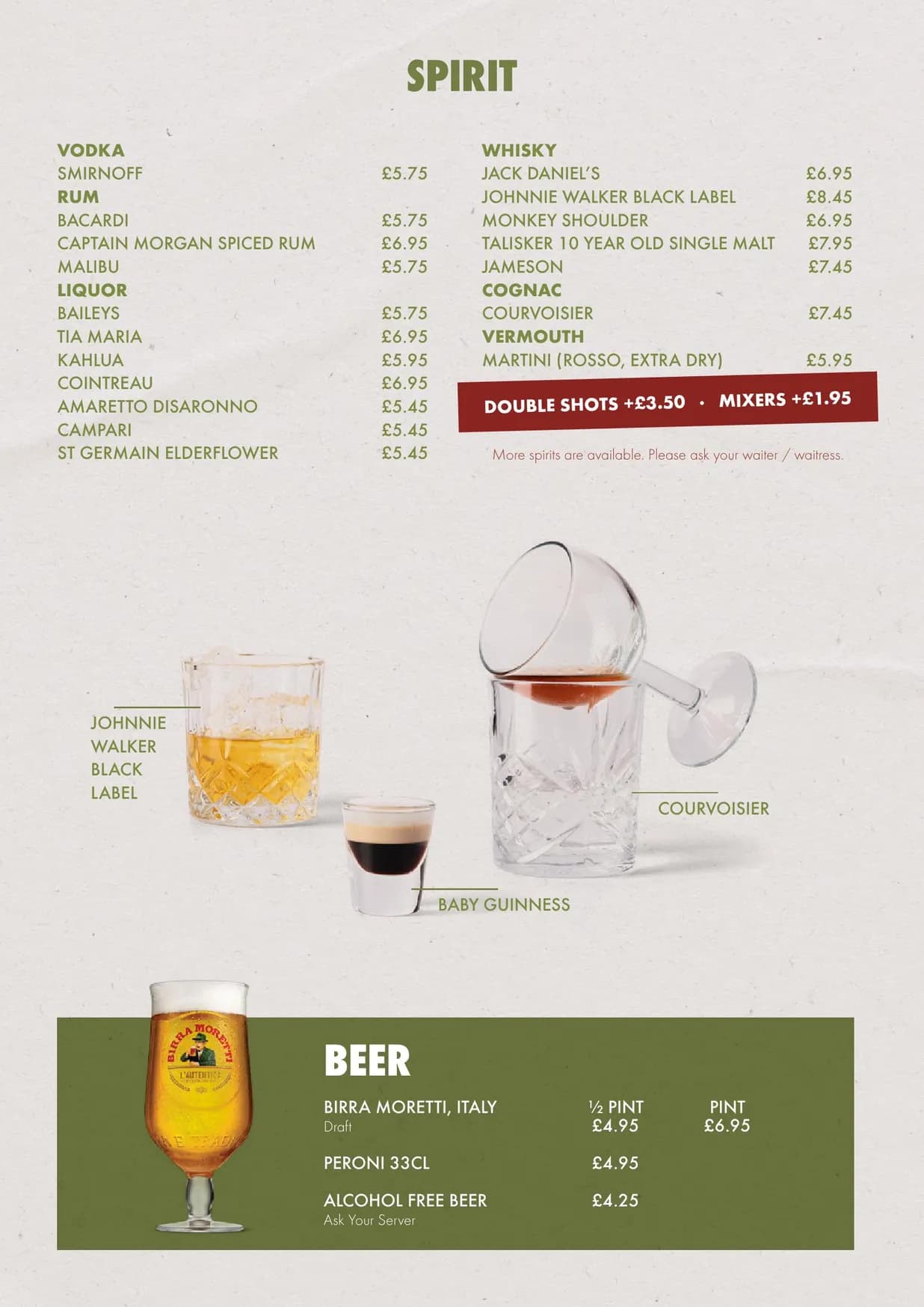 La Divina menu, page 14