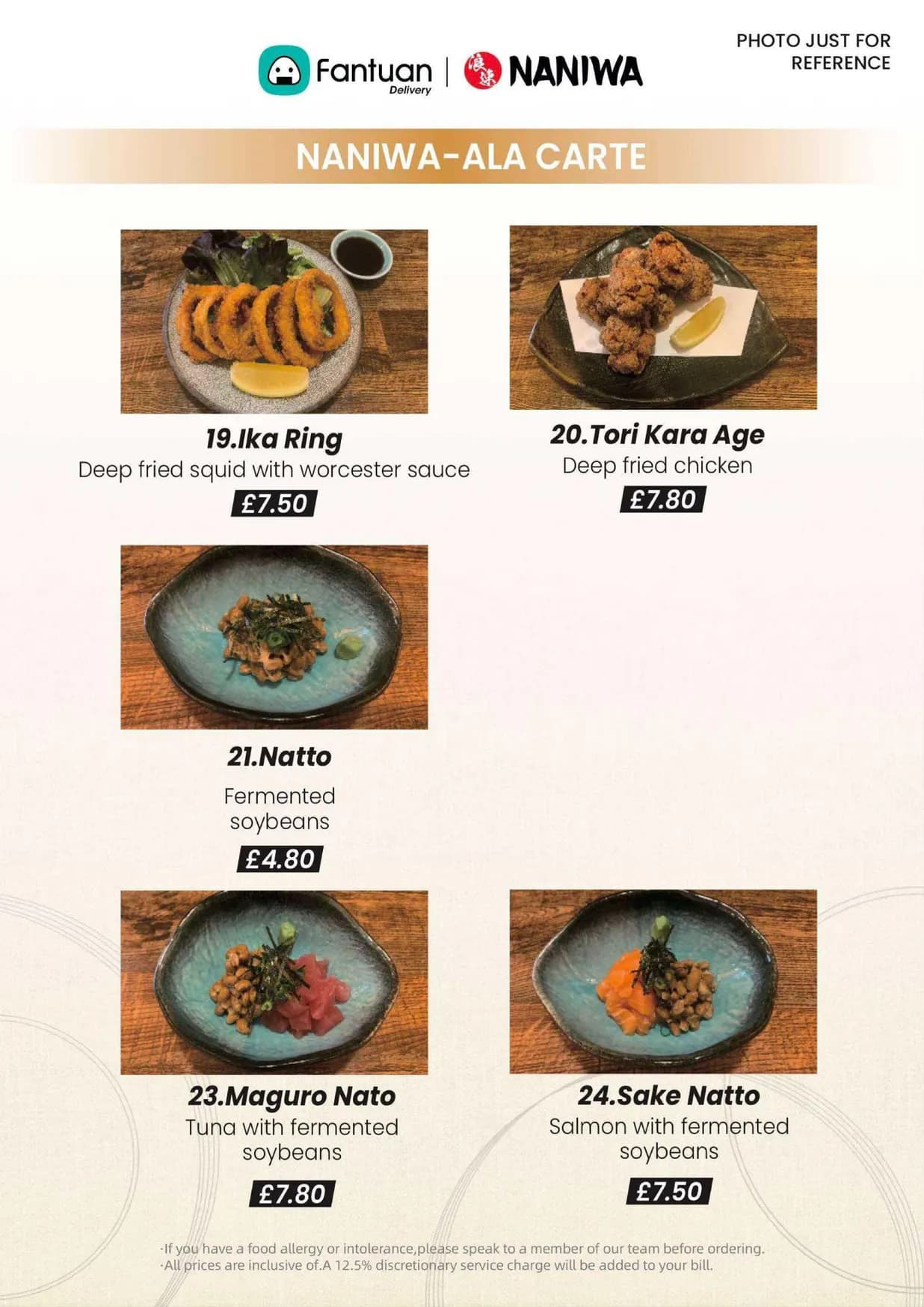 Naniwa Japanese Restaurant menu, page 5