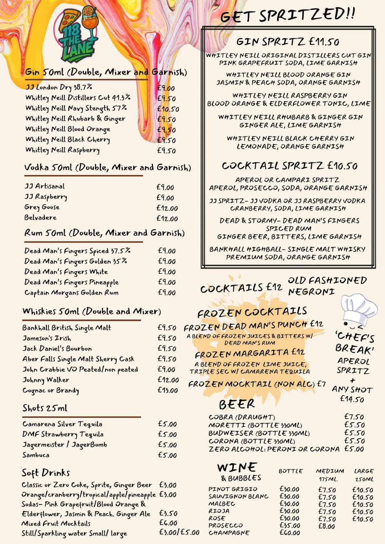 118 The Lane menu, page 2