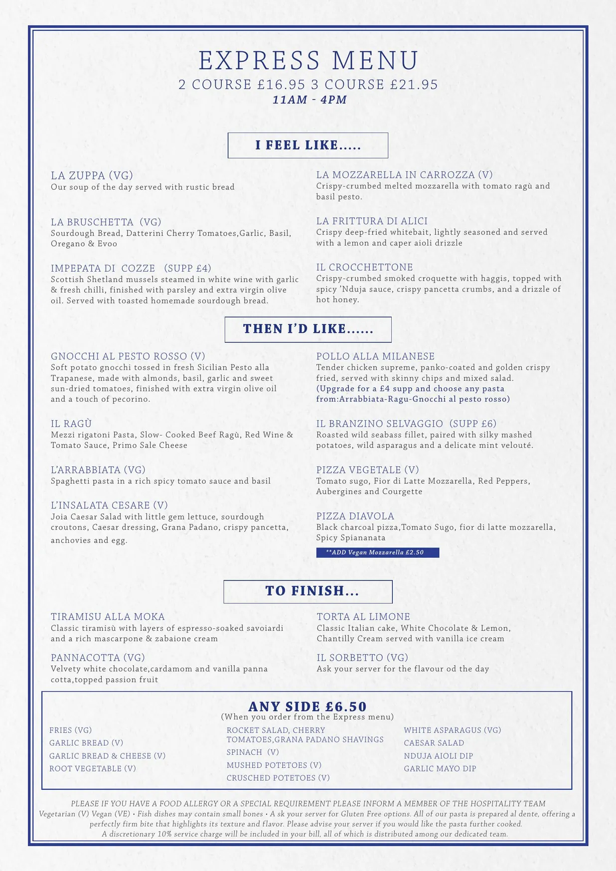 Joia Restaurant menu, page 4