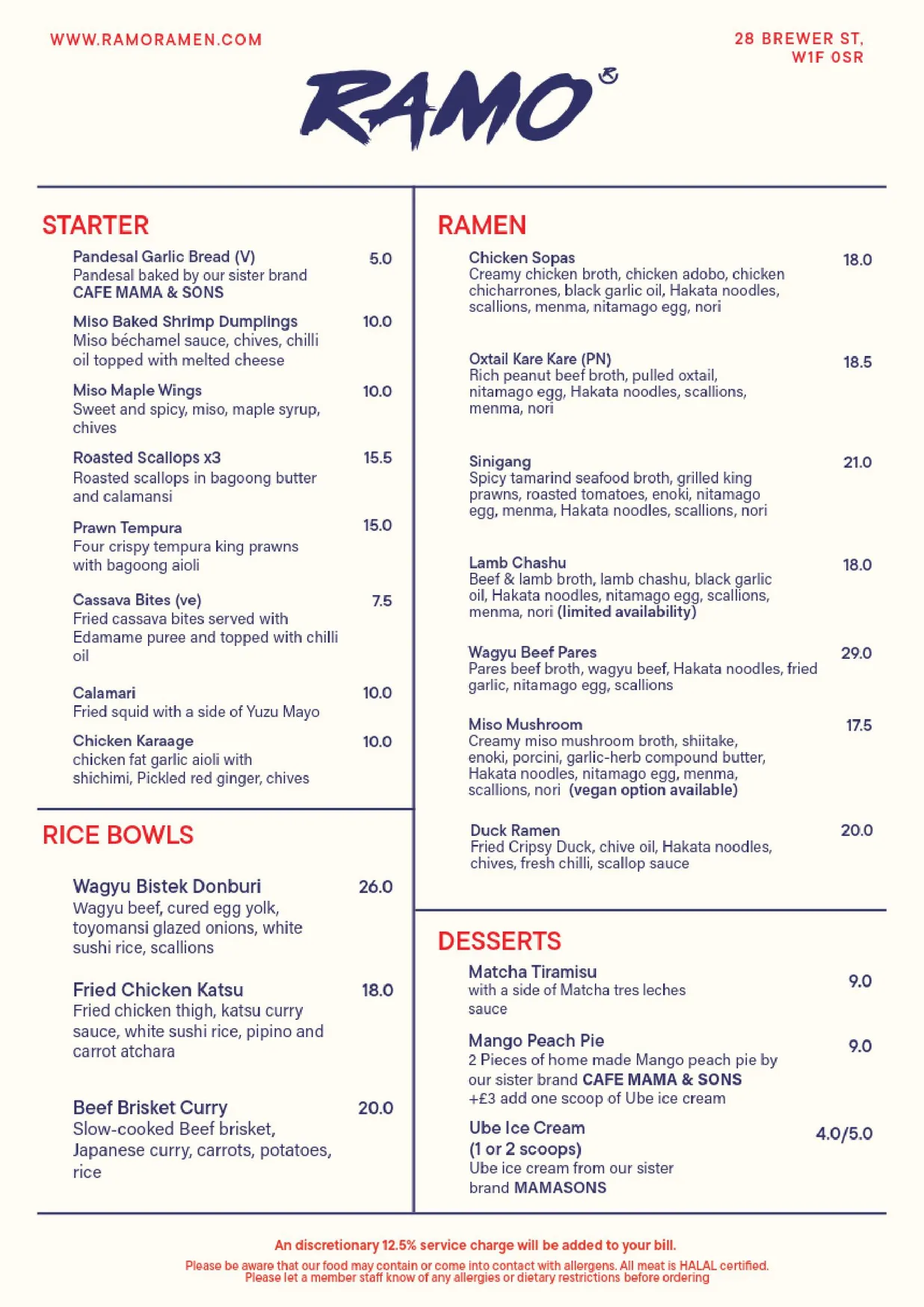 Ramo menu, page 4