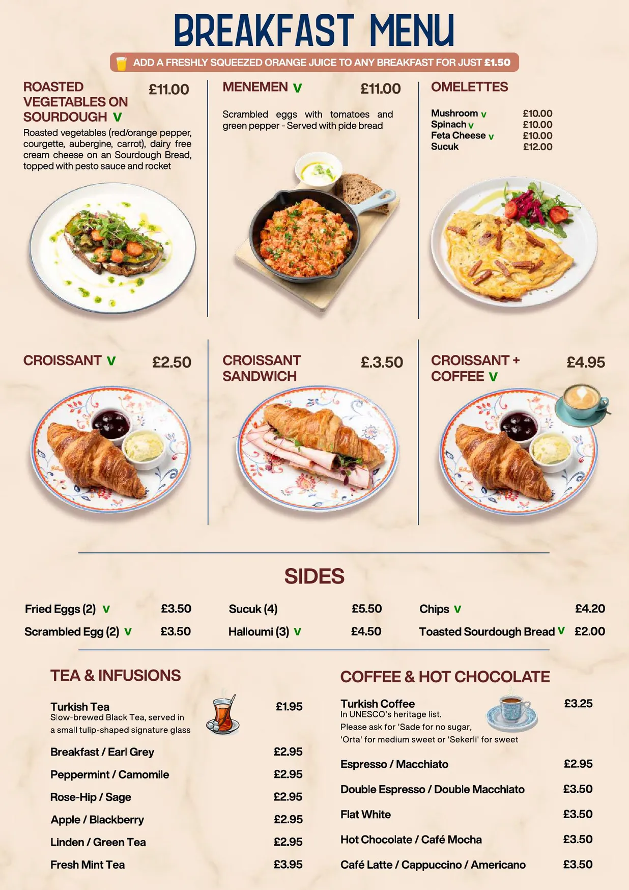 TAS Bloomsbury menu, page 3
