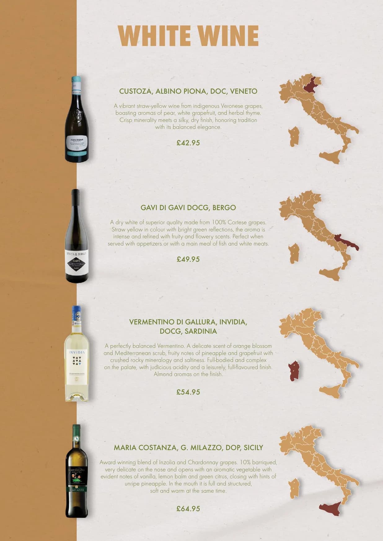 La Divina menu, page 17
