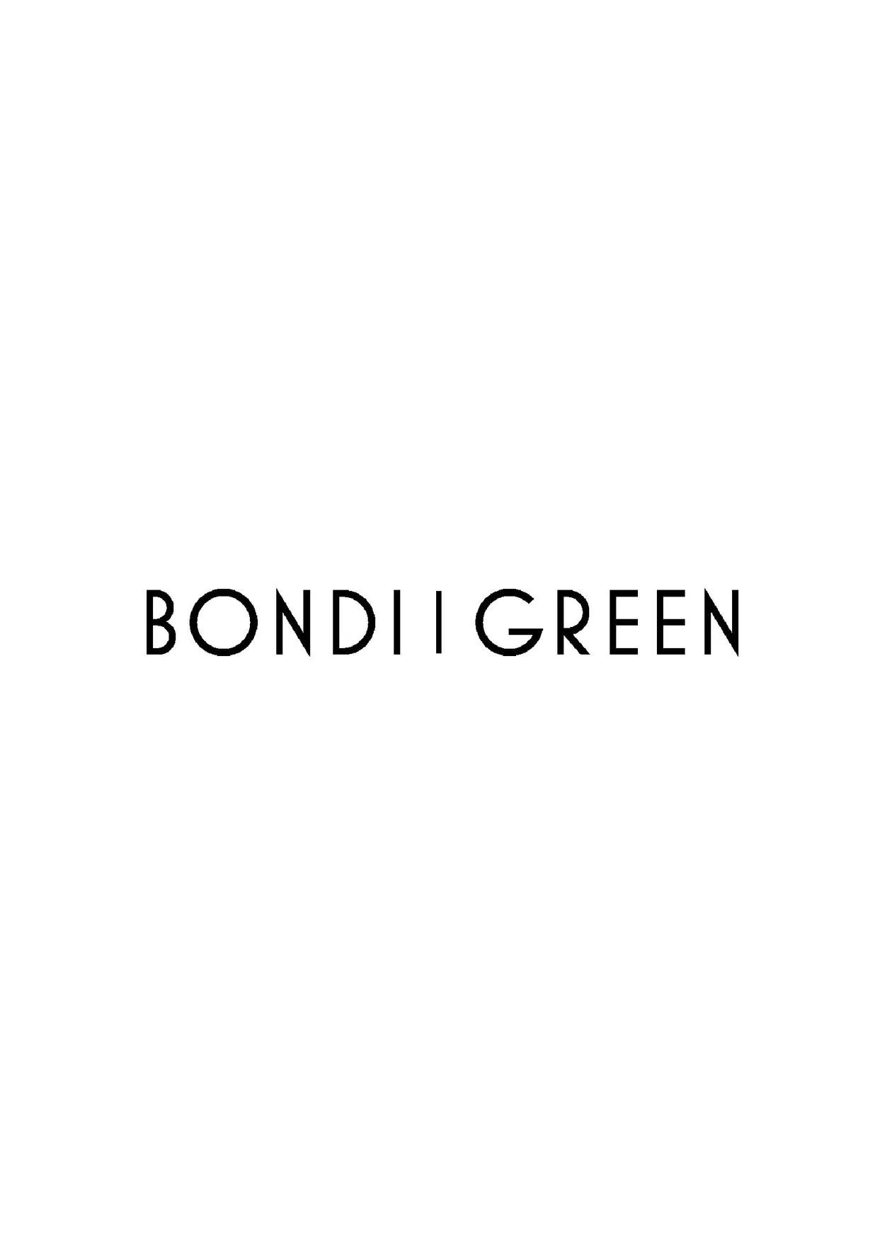 Bondi Green menu, page 3