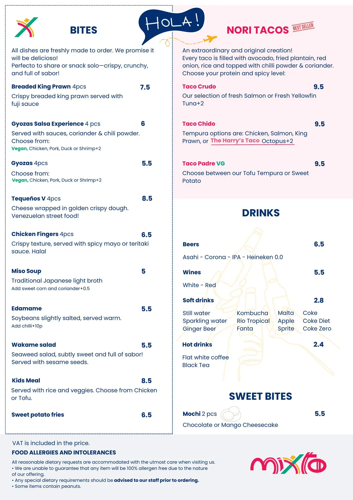 Mixto! menu, page 4