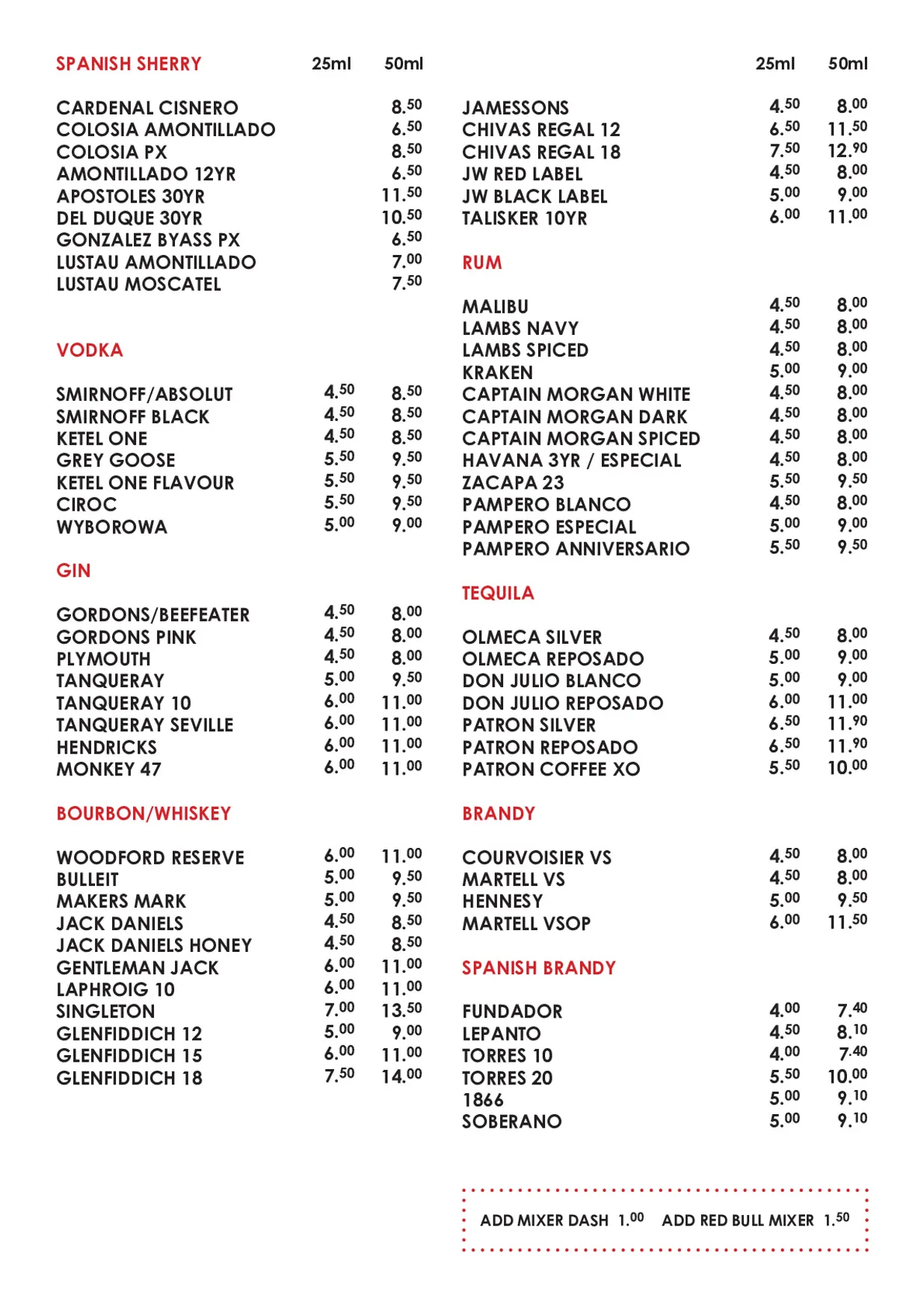Bar Gansa menu, page 13