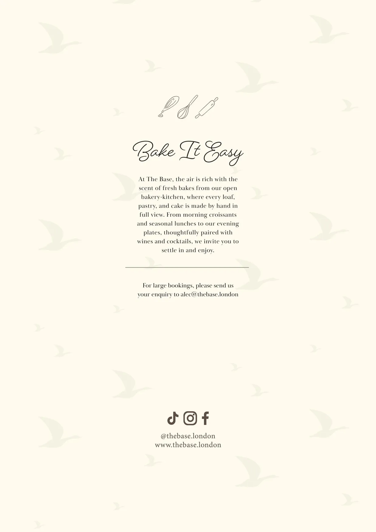 The Base menu, page 3