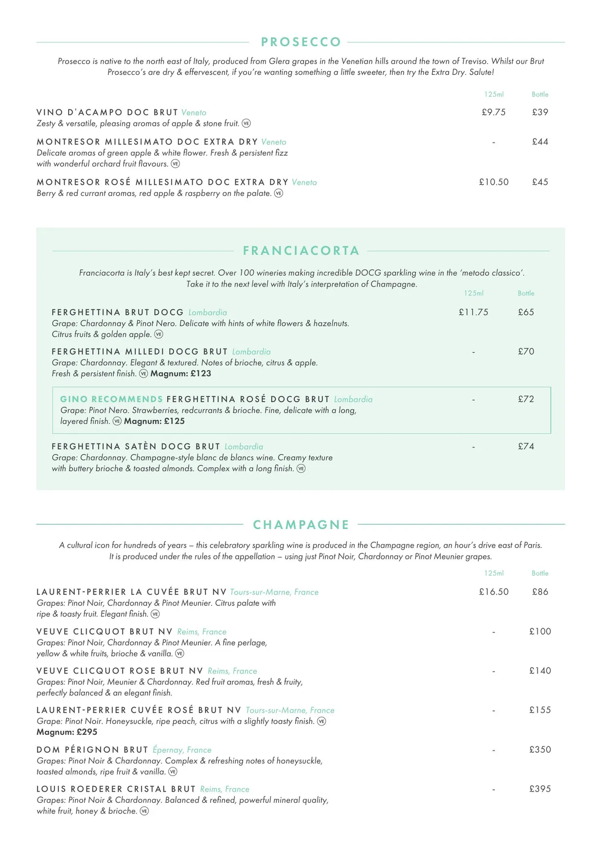 Gino D'Acampo Manchester menu, page 8