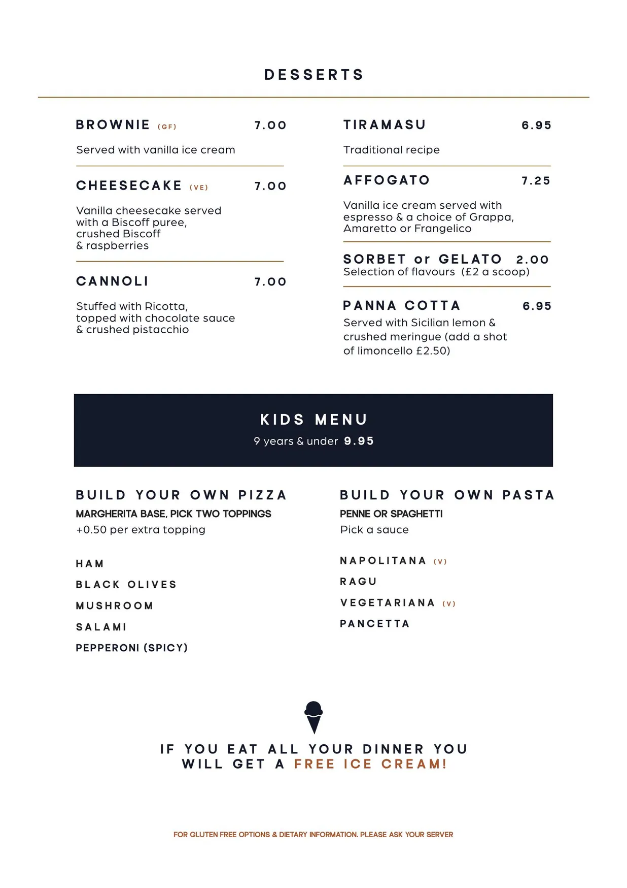 Grappa menu, page 6