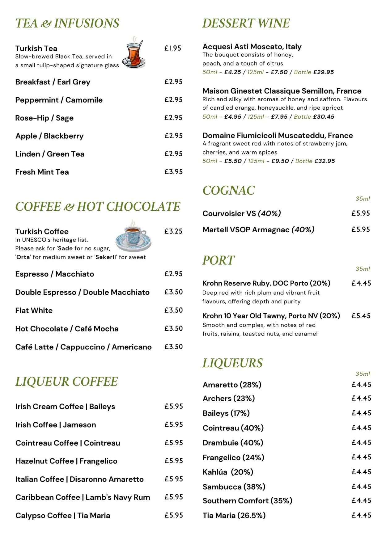 TAS Bloomsbury menu, page 5