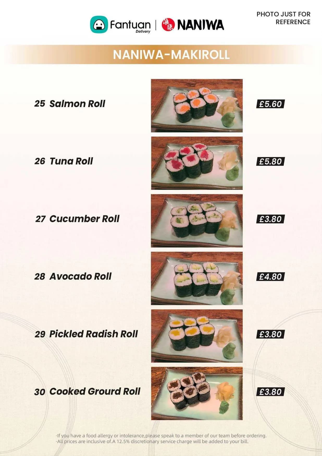 Naniwa Japanese Restaurant menu, page 6