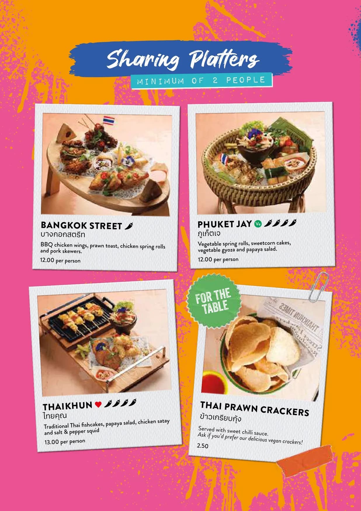 Thaikhun menu, page 3