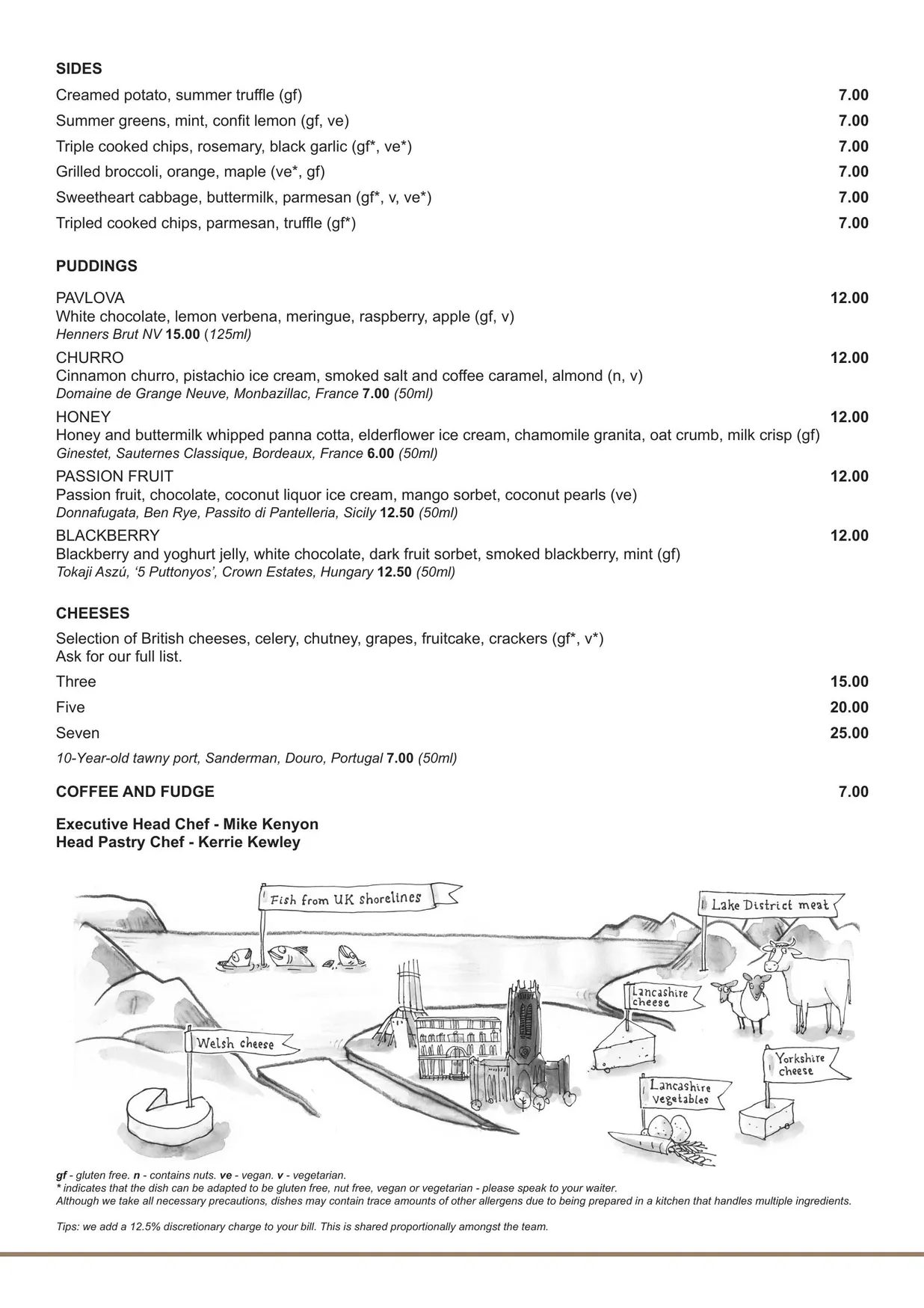 The London Carriage Works menu, page 2