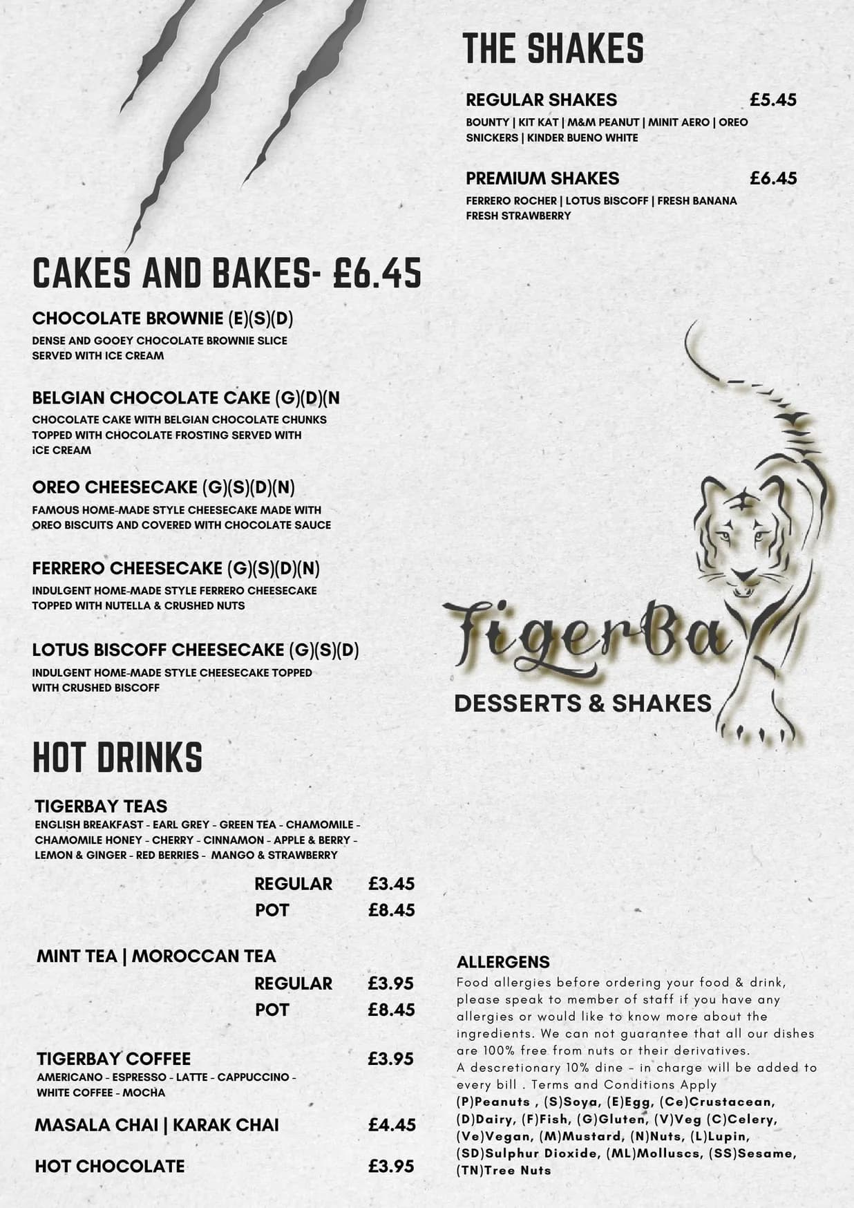 Namour menu, page 5