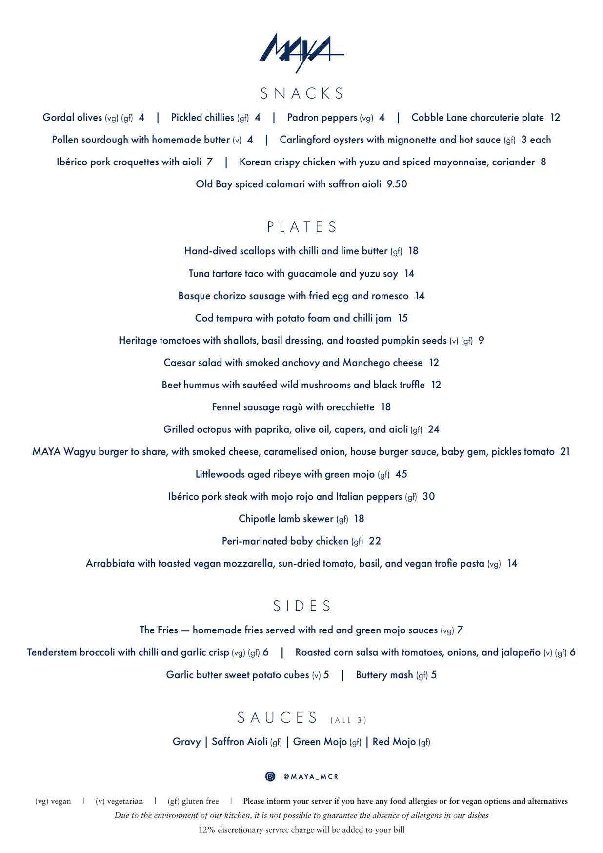 Maya menu, page 3