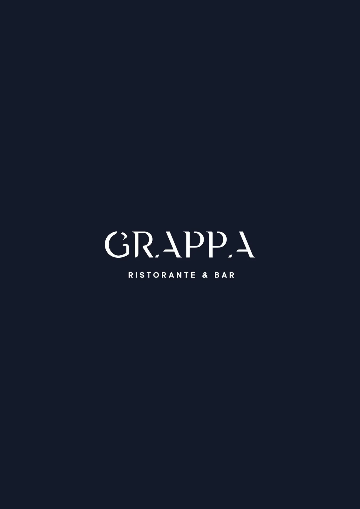 Grappa menu, page 1