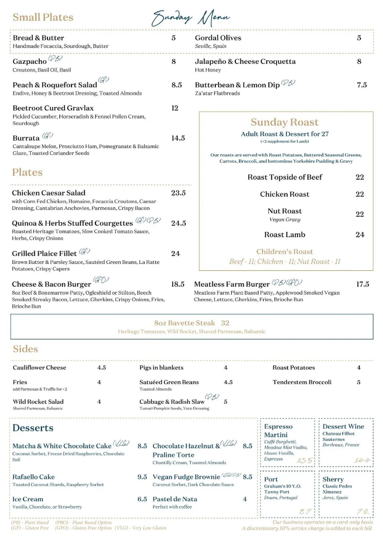 The Orator menu, page 4