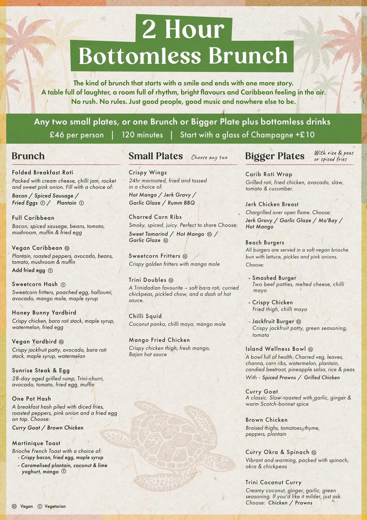 Turtle Bay menu, page 7