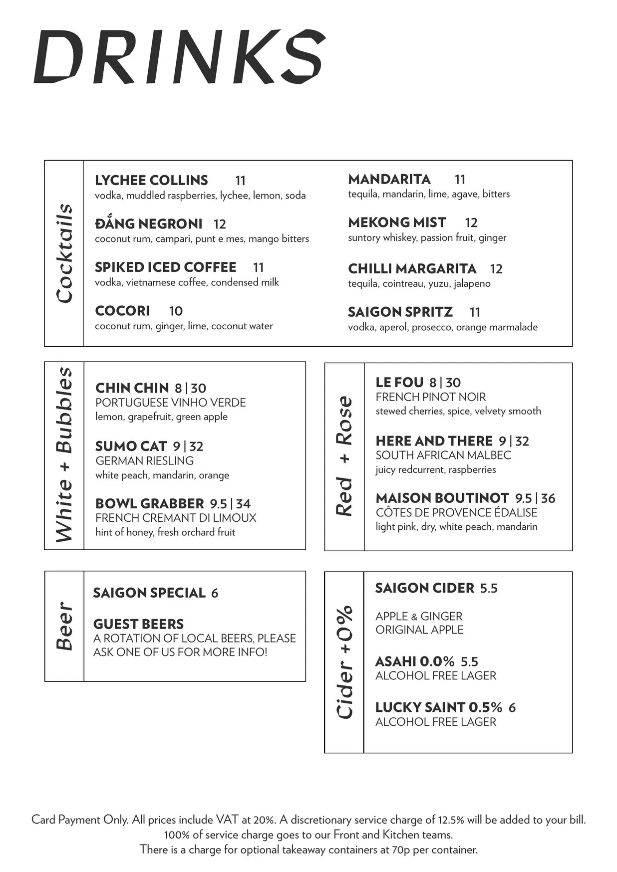 Bánh Bánh Peckham menu, page 4