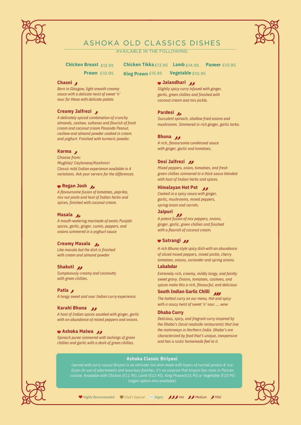 Ashoka Southside menu, page 6